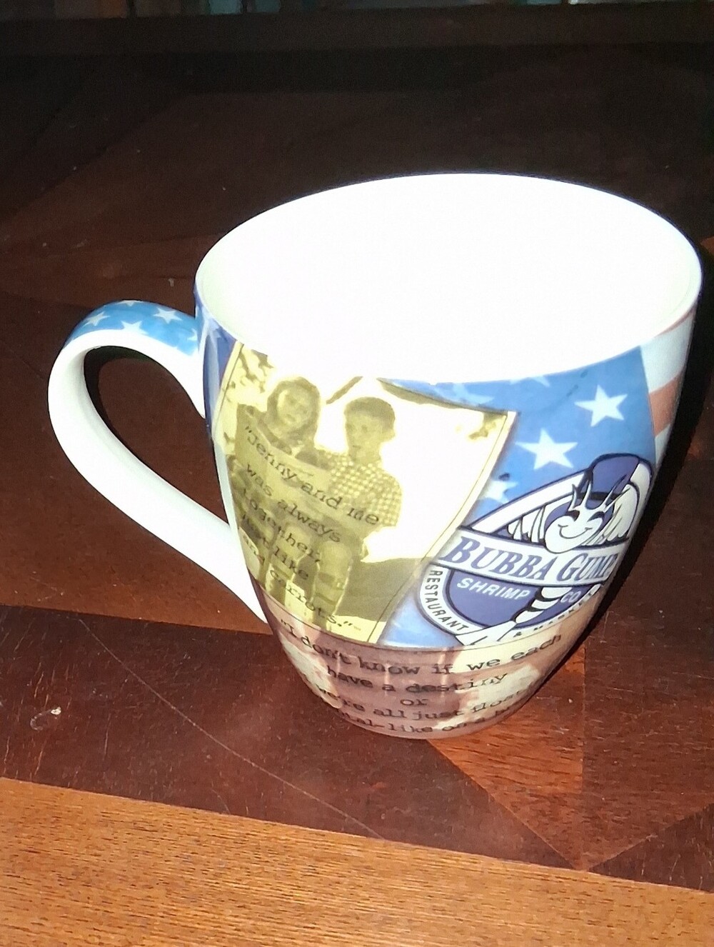 Bubba Gump Shrimp Co. Ceramic Mug - Blue/White